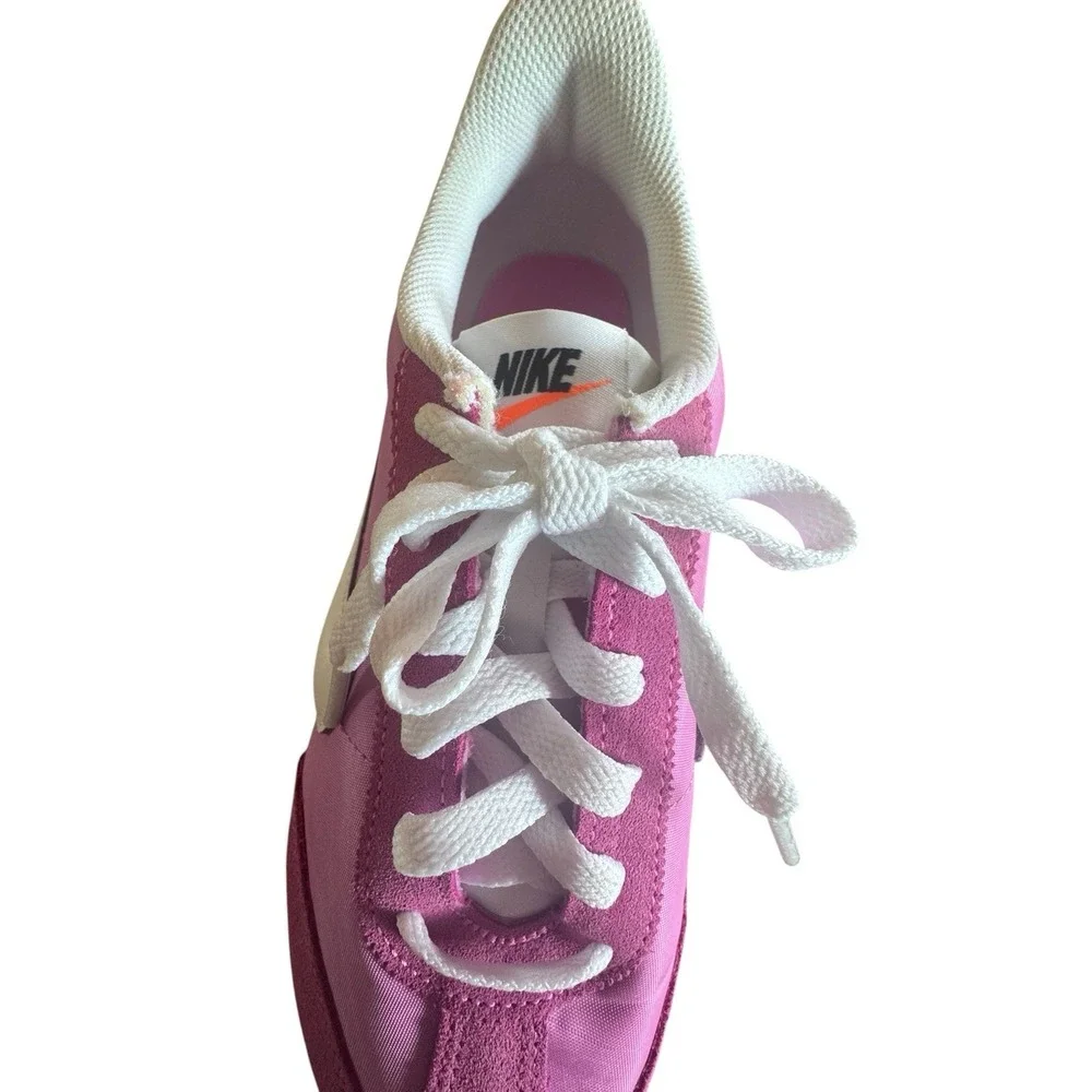 Nike Retro Playful Pink Gum Sneakers Woman's Size 9 Running Casual White Swoosh - Picture 7 of 9